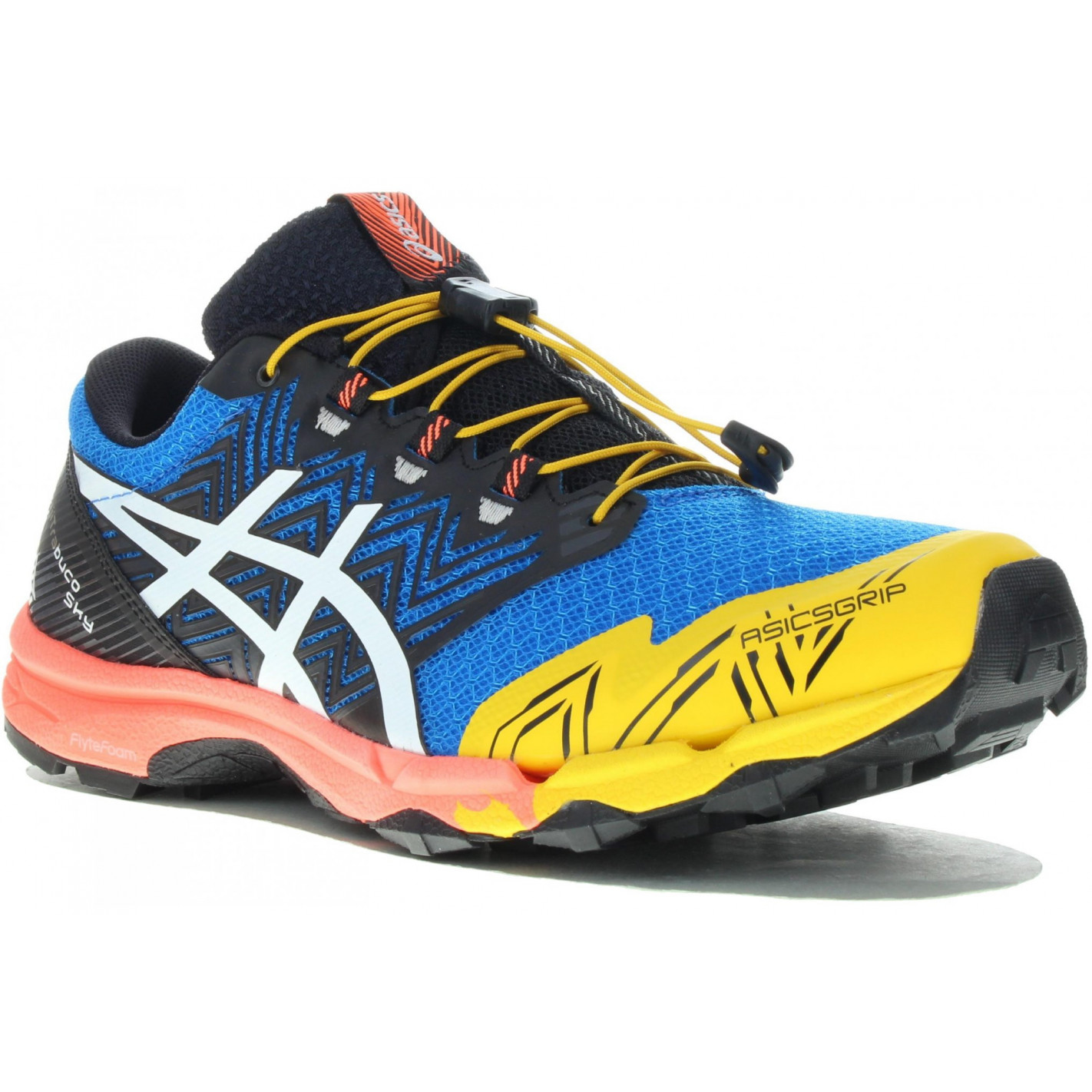 asics bleu noir
