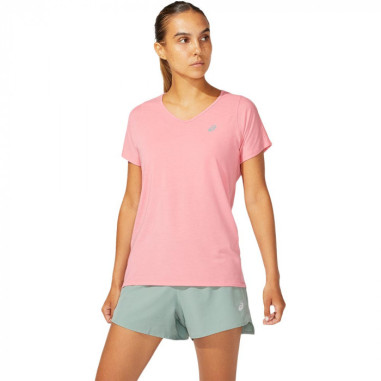 T-Shirt Running ASICS Femme V-NECK SS...