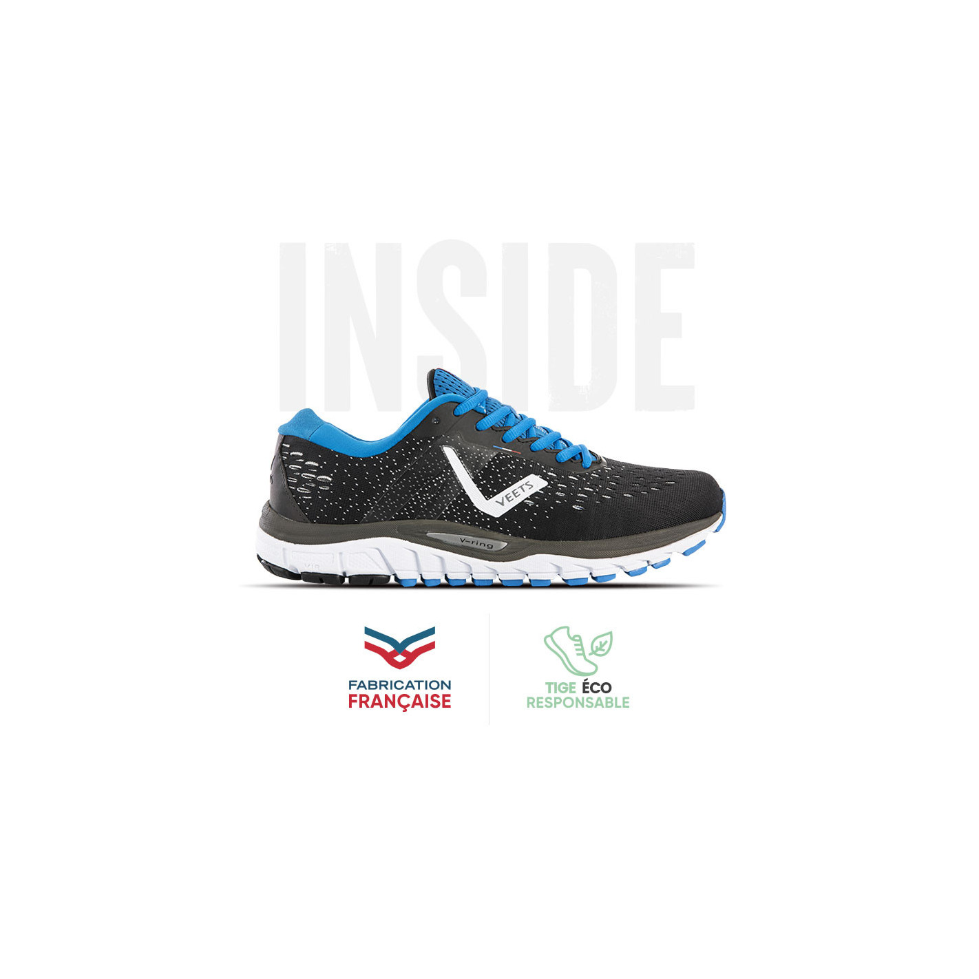 Chaussure running française homme Inside MIF 1 | VEETS Pointure 44.5