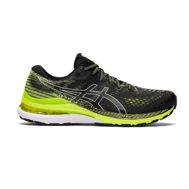 Chaussures Running ASICS Homme GEL KAYANO 28 Noire Verte PE 2022