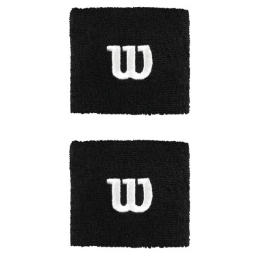 Poignets eponge WILSON Noir x 2